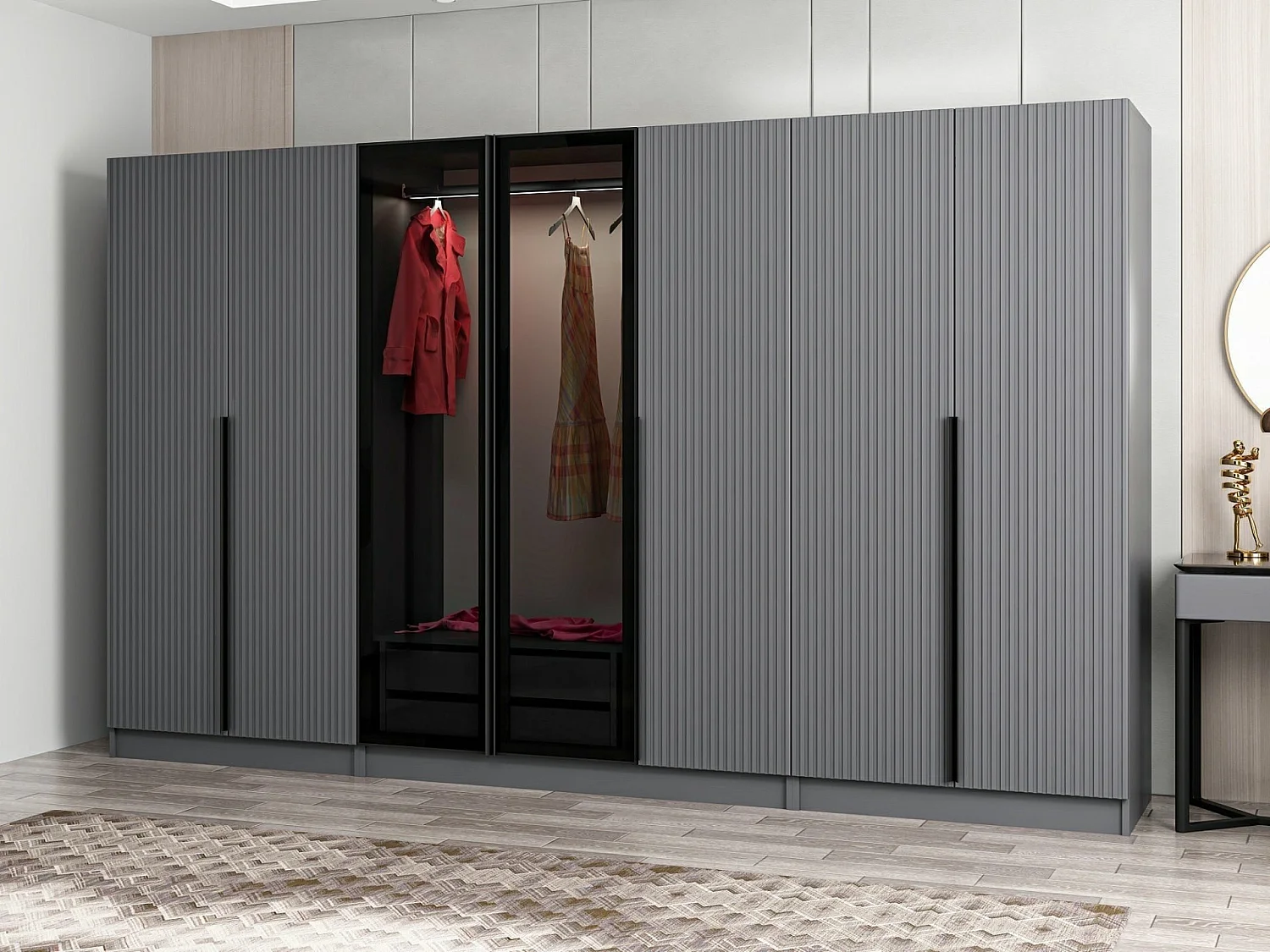 Armario Kale Plus-7806 humo 315x210x52 cm