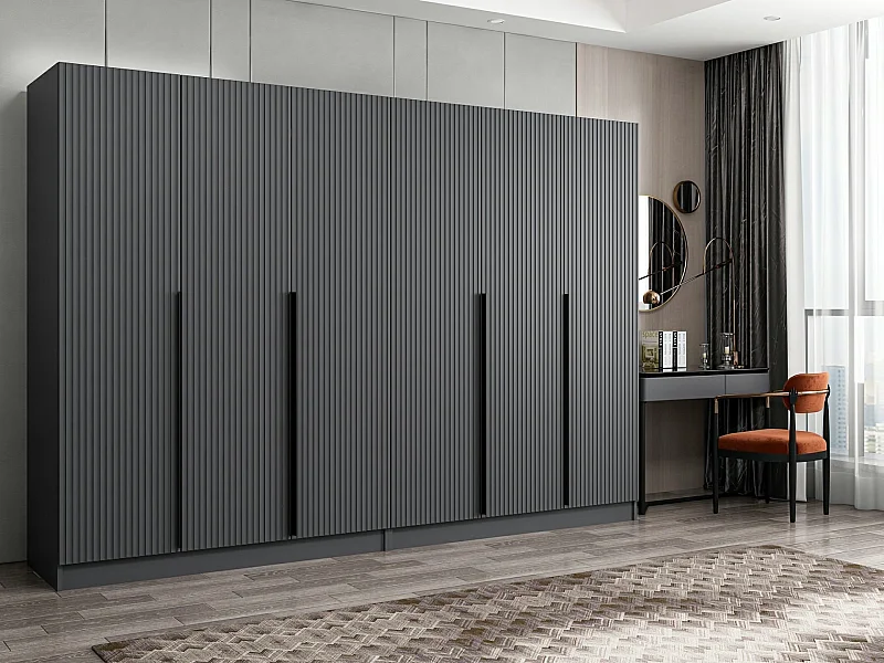 Armario Kale Plus-7777 antracita 270x210x52 cm