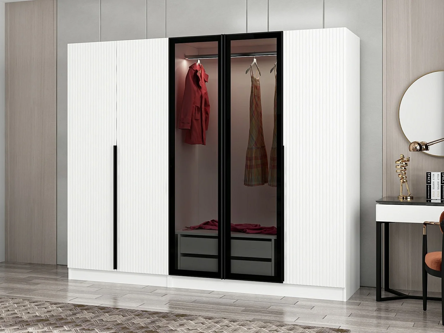 Armario Kale Plus-7811 humo 225x210x52 cm