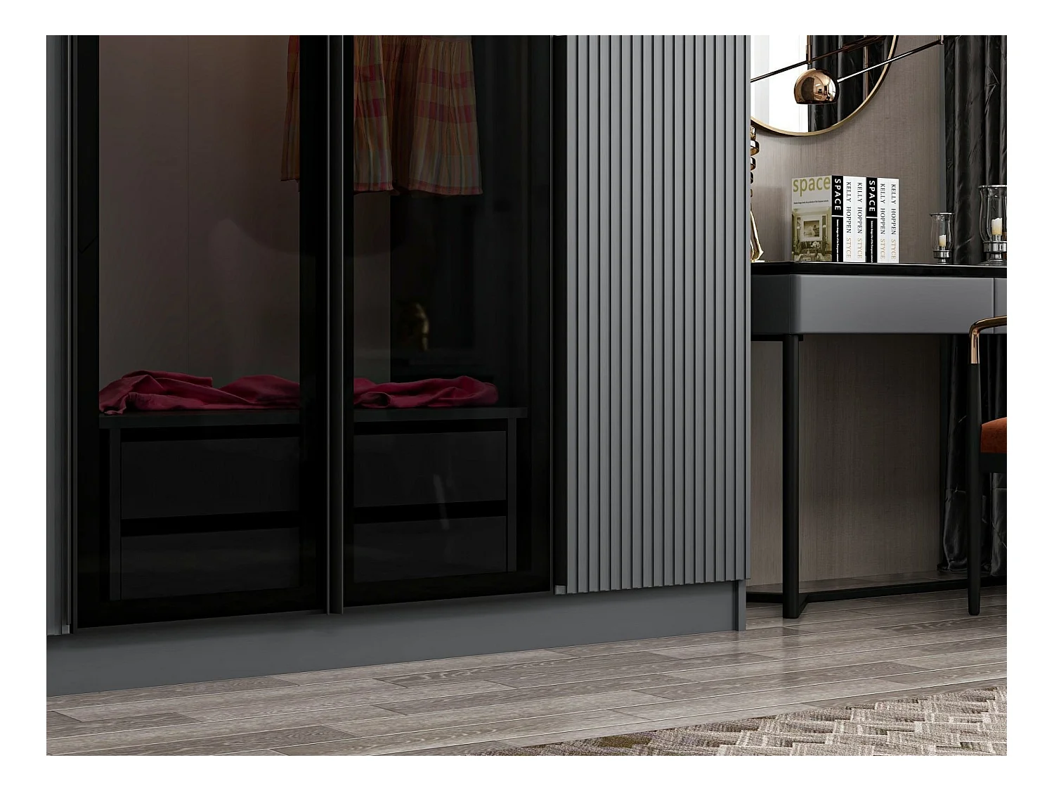 Armario Kale Plus-7804 humo 225x210x52 cm