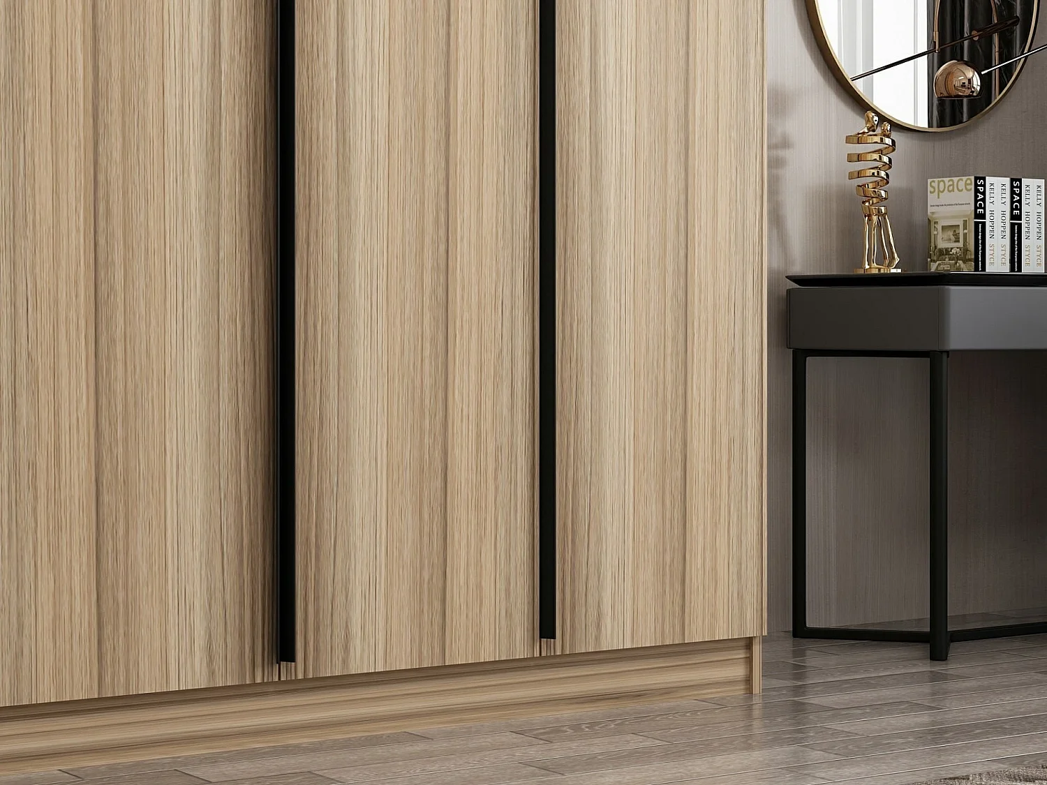 Armario Kale Plus-7794 color roble 180x210x52 cm