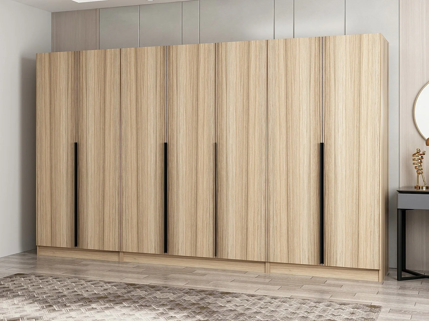 Armario Kale Plus-7798 color roble 315x210x52 cm