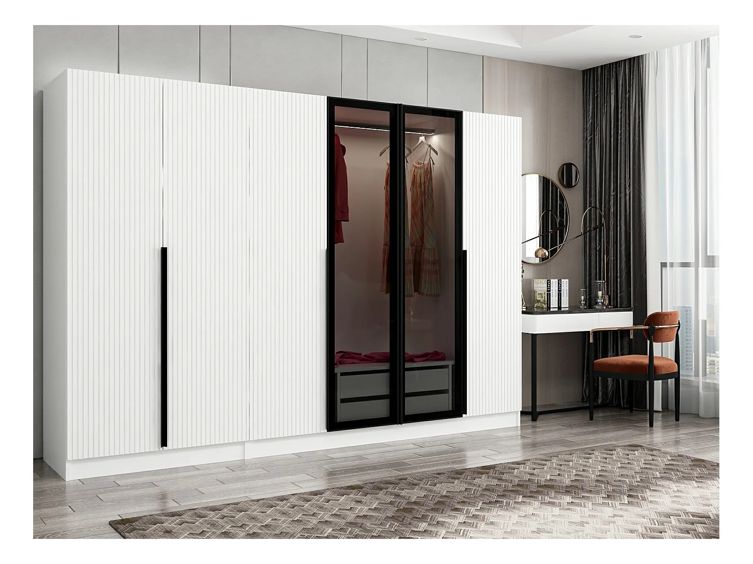 Armario Kale Plus-7812 humo 225x210x52 cm