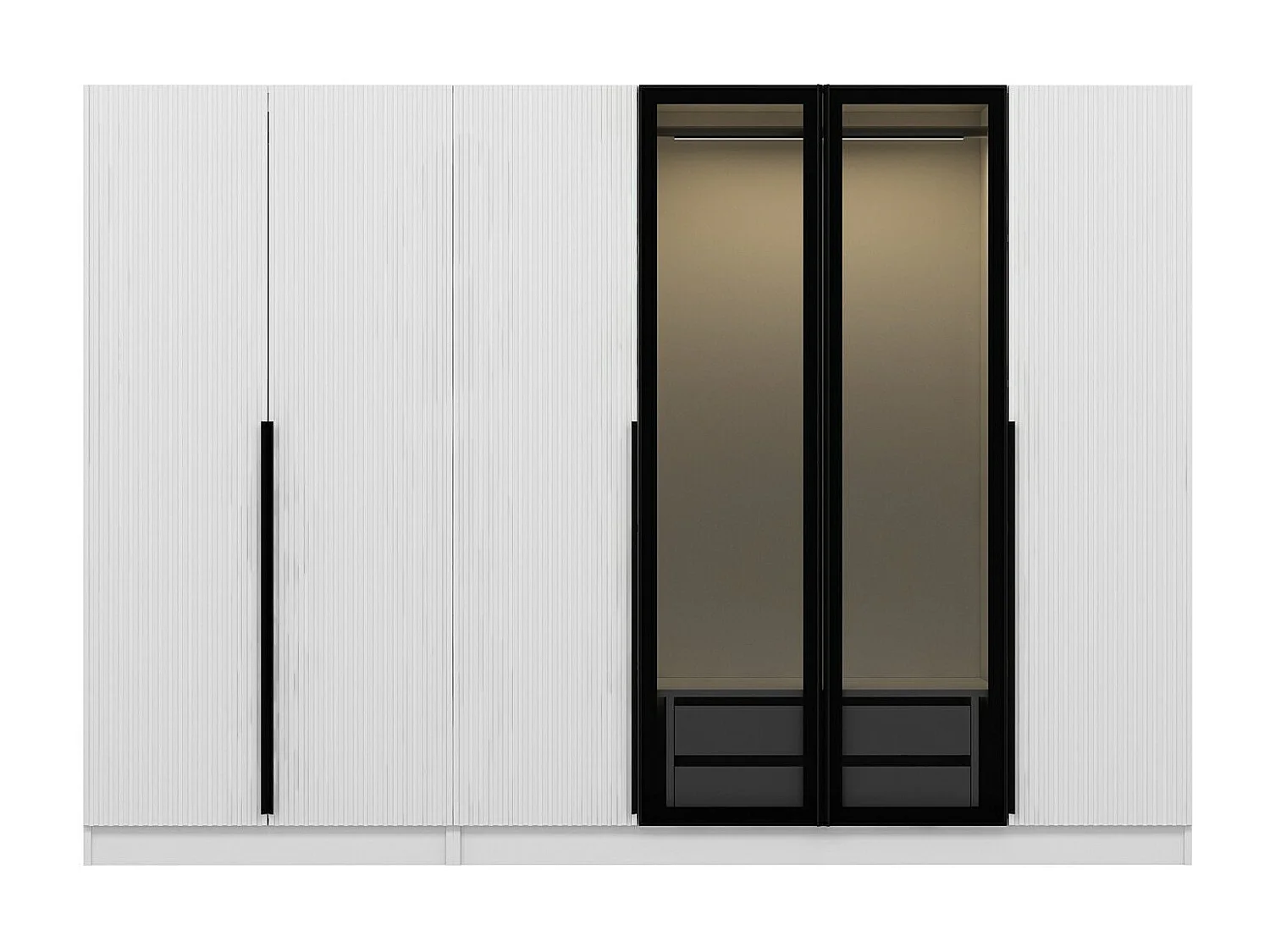 Armario Kale Plus-7812 humo 225x210x52 cm