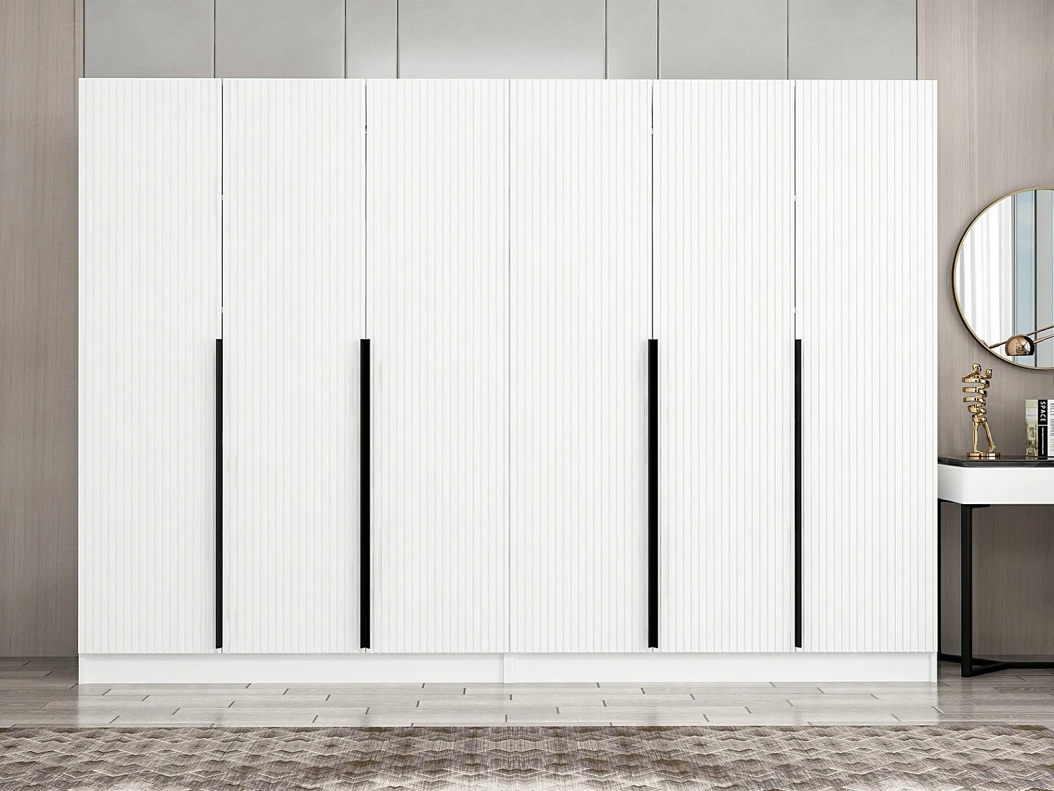 Armario Kale Plus-7787 blanco 270x210x52 cm