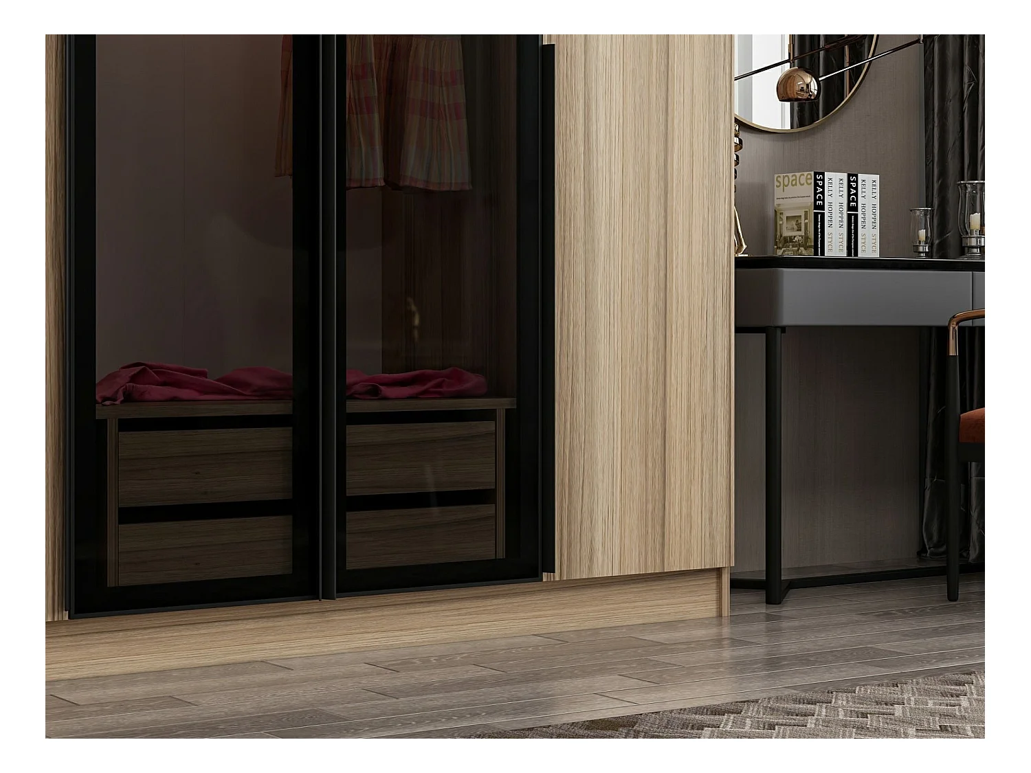 Armario Kale Plus-7820 humo 225x210x52 cm