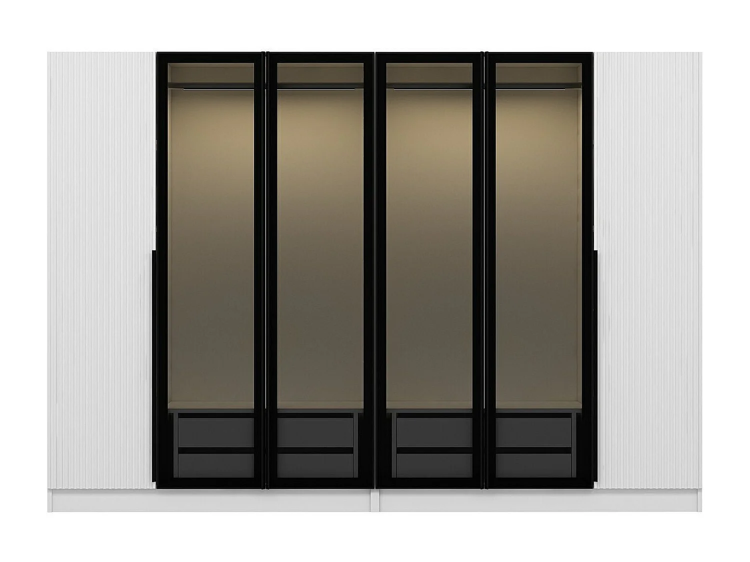 Armario Kale Plus-7813 humo 225x210x52 cm