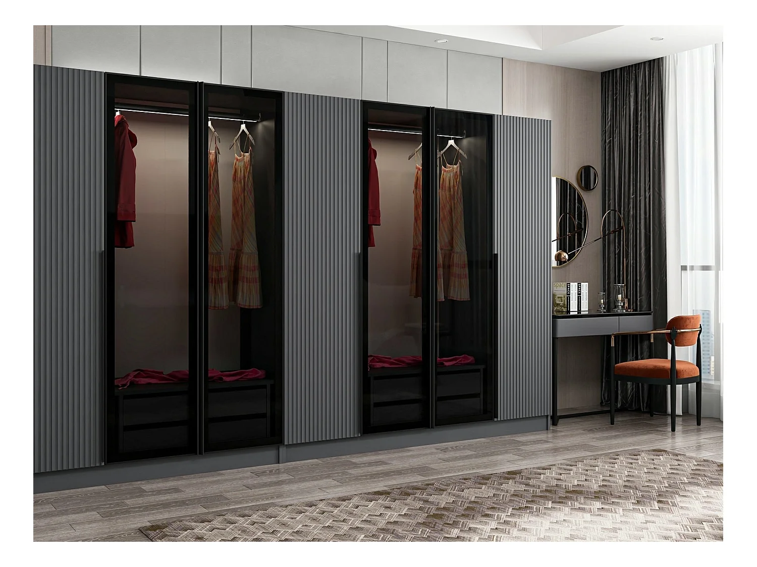 Armario Kale Plus-7807 humo 315x210x52 cm