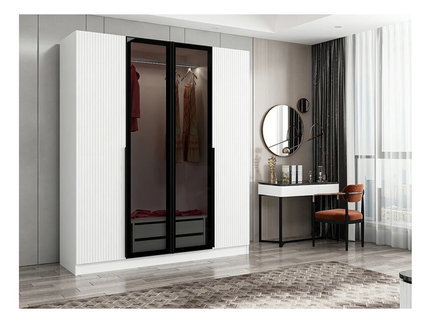 Armario Kale Plus-7810 humo 180x210x52 cm