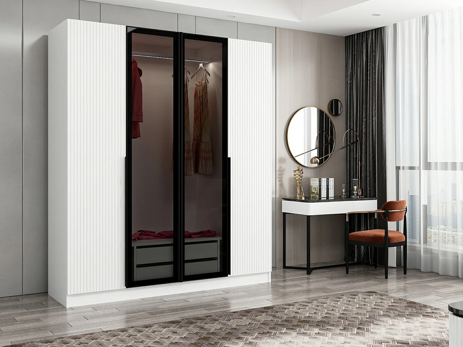 Armario Kale Plus-7810 humo 180x210x52 cm