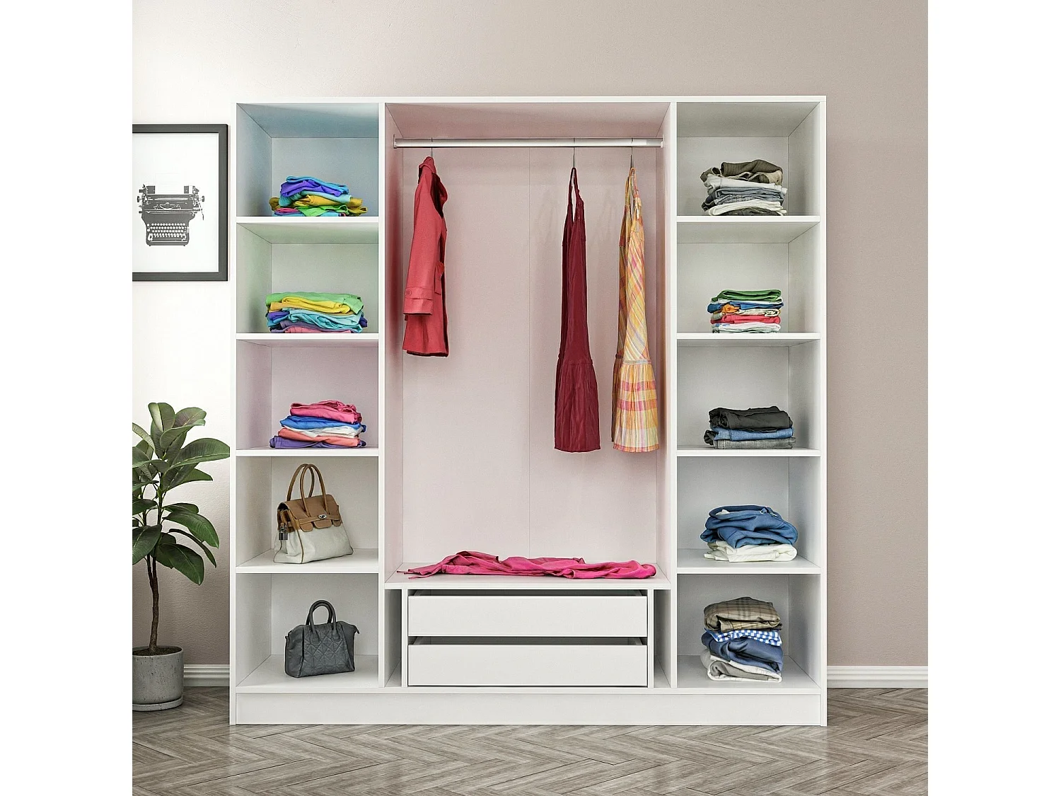 Armario Kale Plus-7810 humo 180x210x52 cm