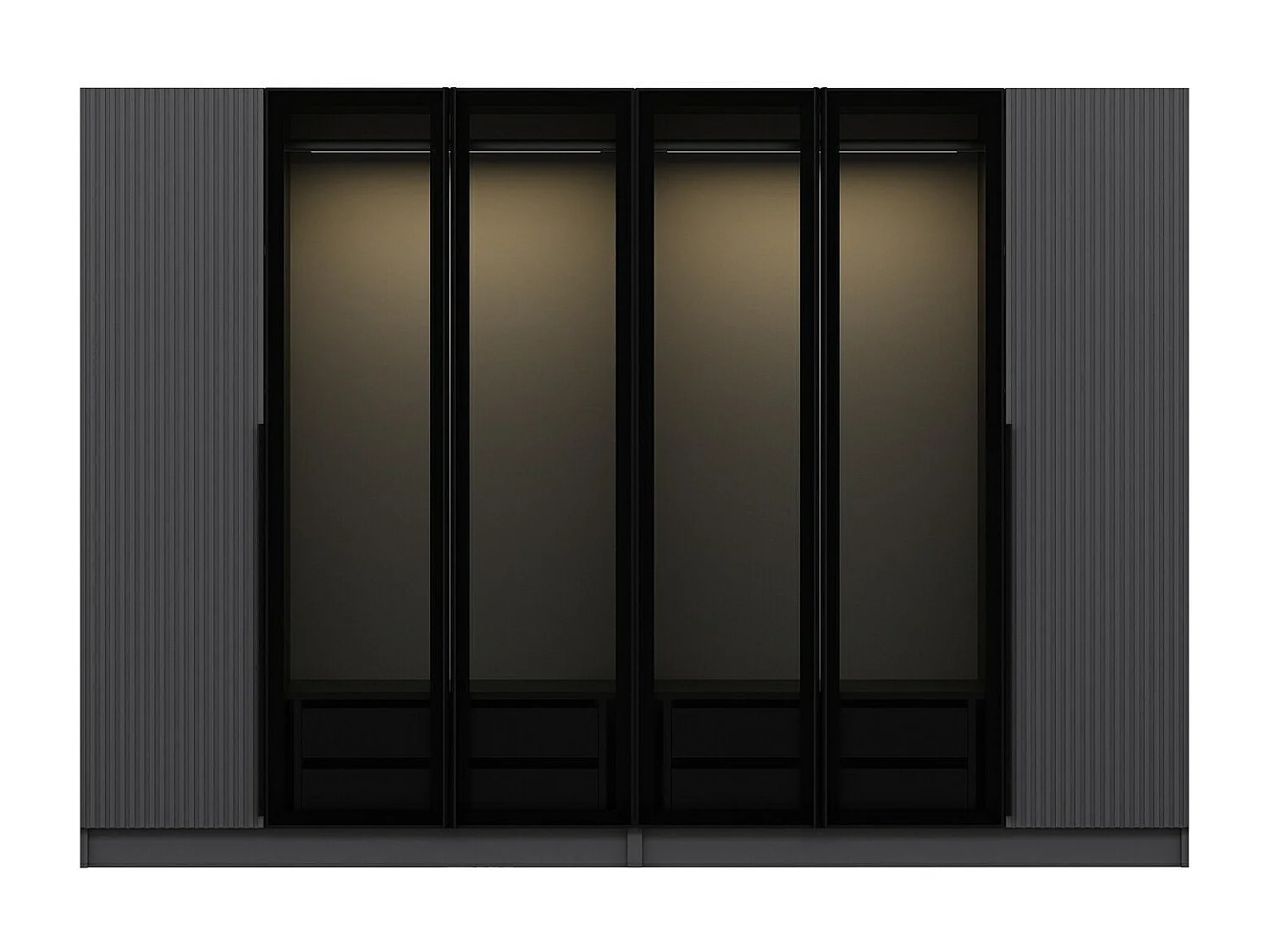 Armario Kale Plus-7805 humo 225x210x52 cm