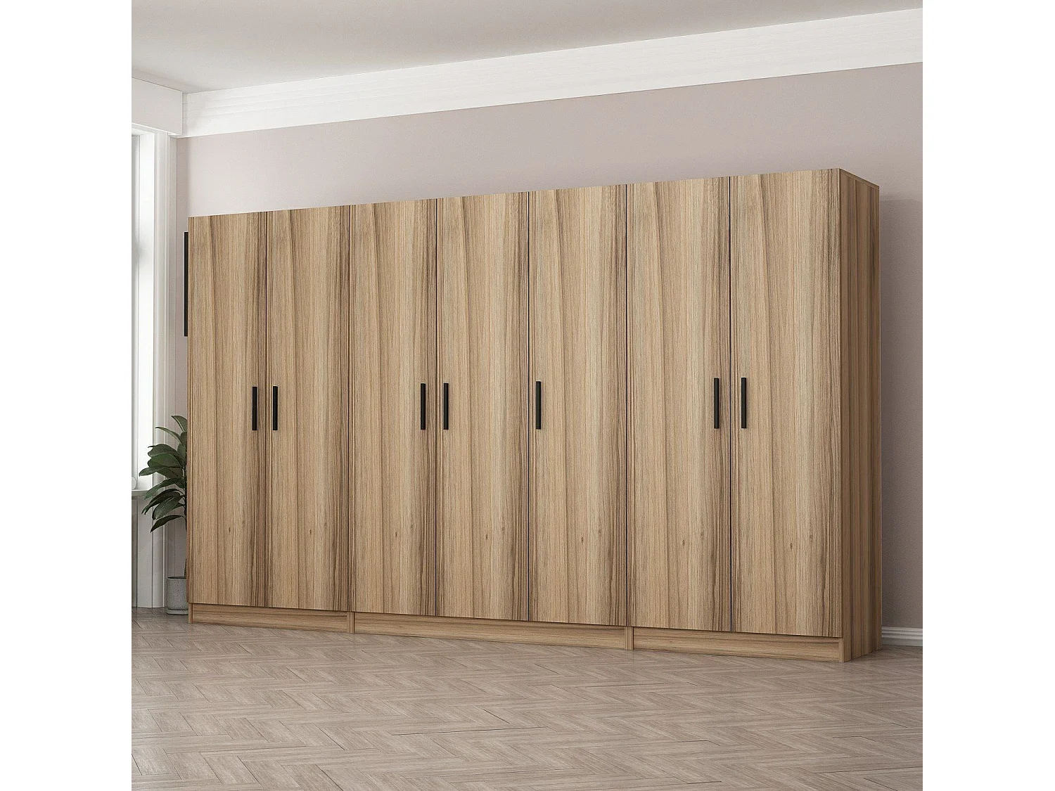 Armario Kale-7632 dore 315x210x52 cm