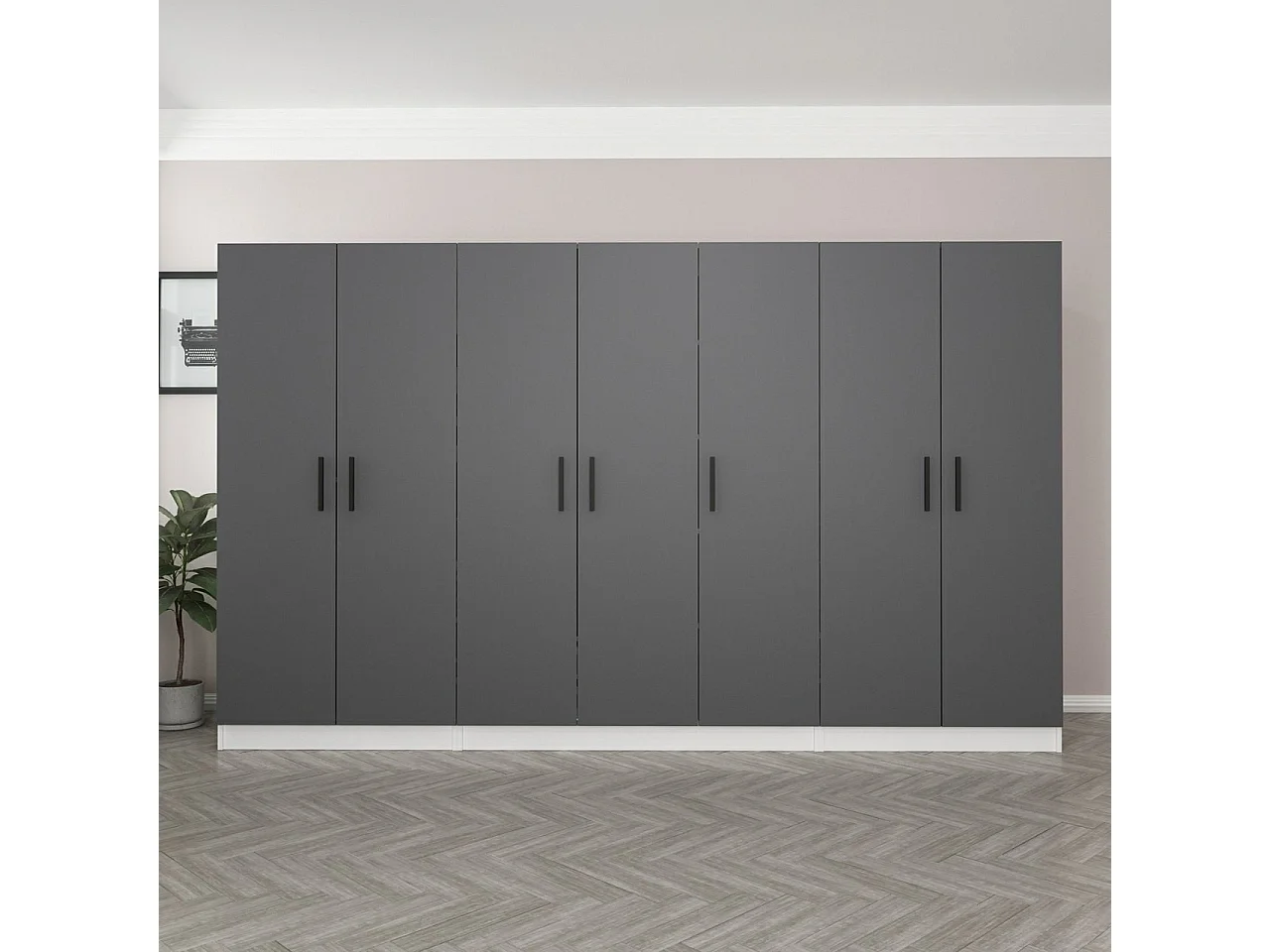 Armario Kale-5055 antracita 315x210x52 cm