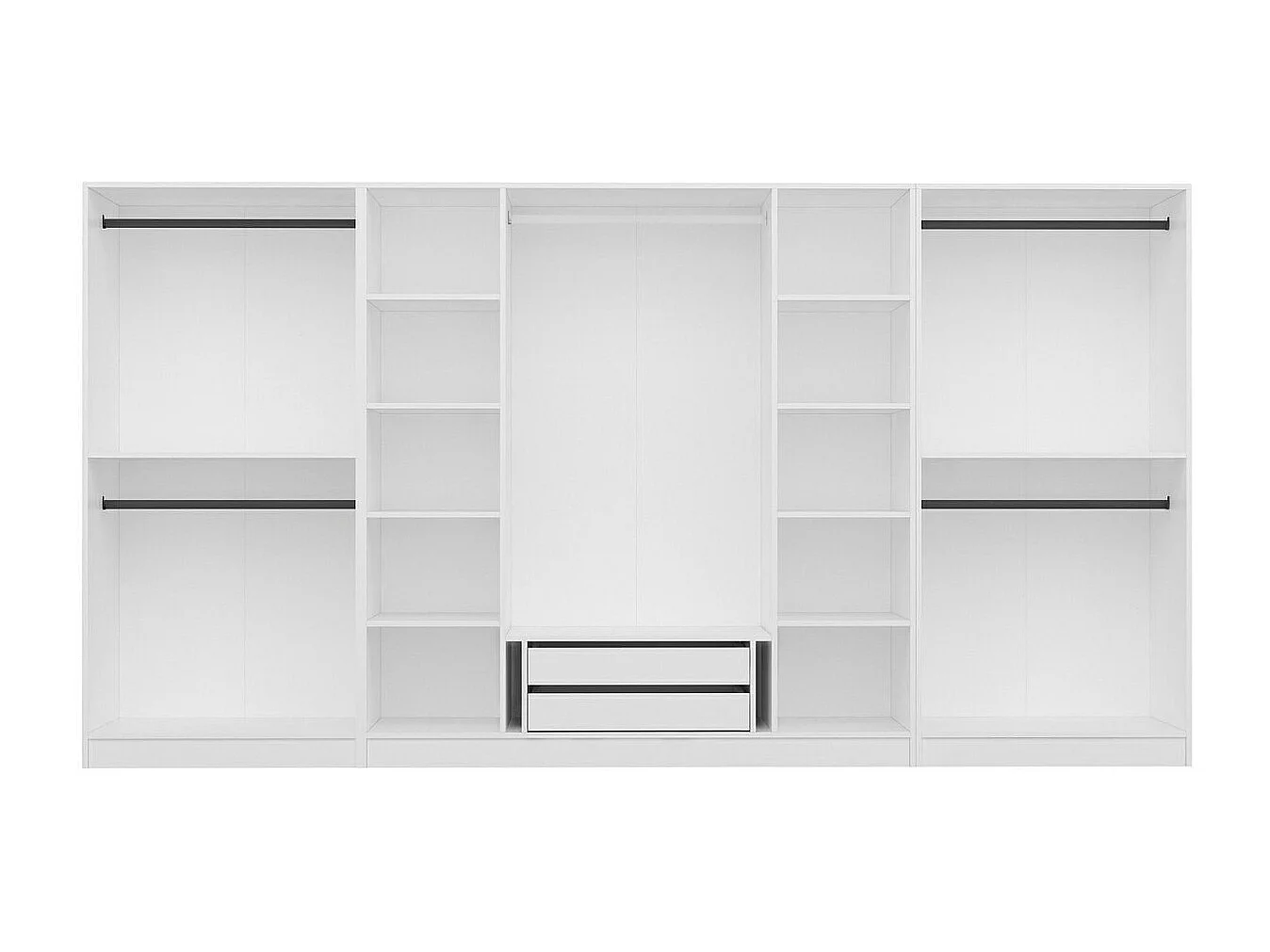 Armario Kale-5037 blanco 360x210x52 cm