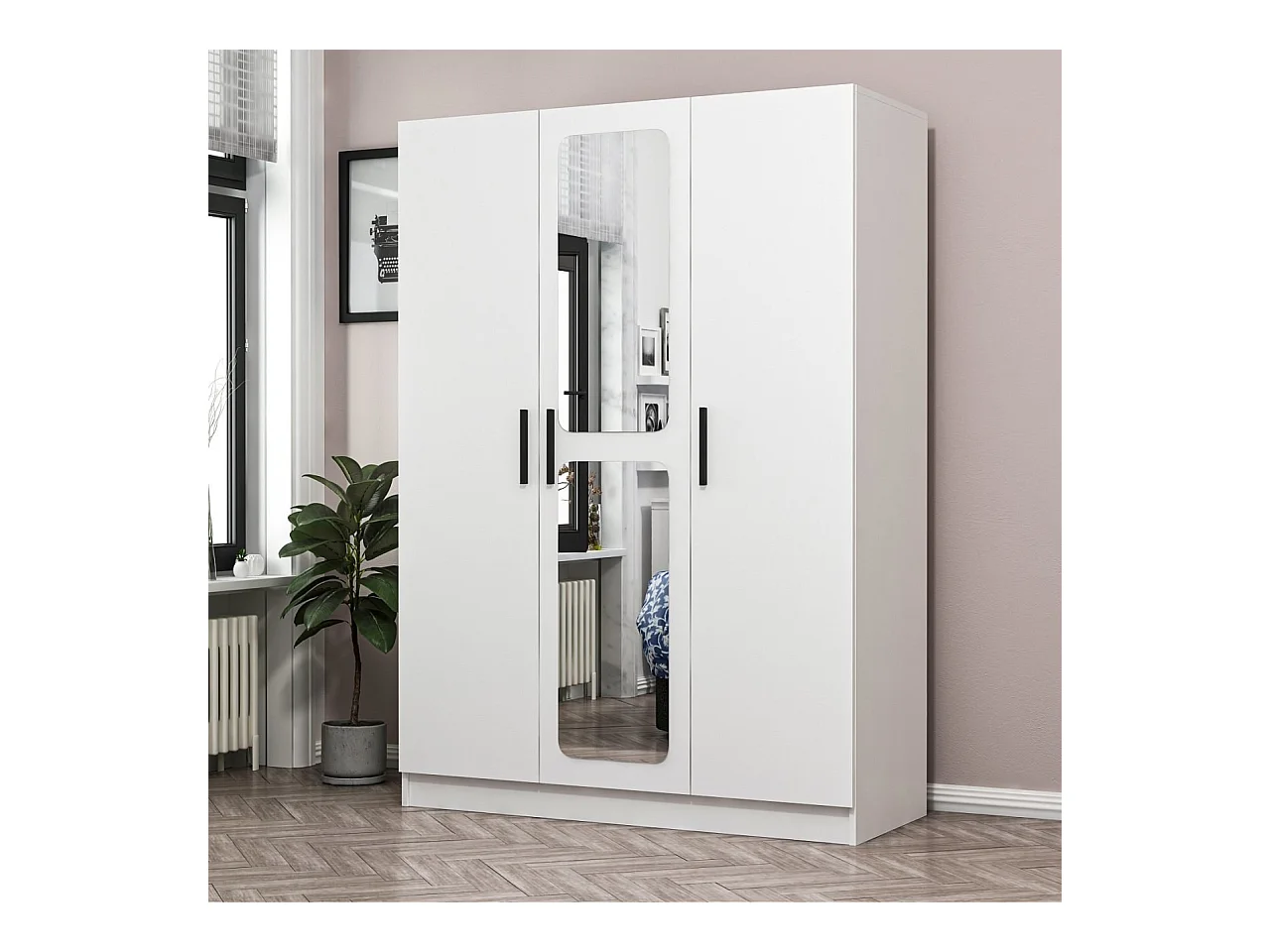 Armario Kale-2252 blanco 135x210x52 cm