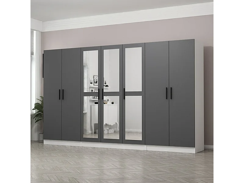 Armario Kale-4964 antracita 315x190x52 cm