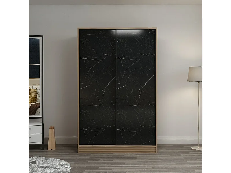 Armario Kale-2320 piedra color roble 120x190x52 cm