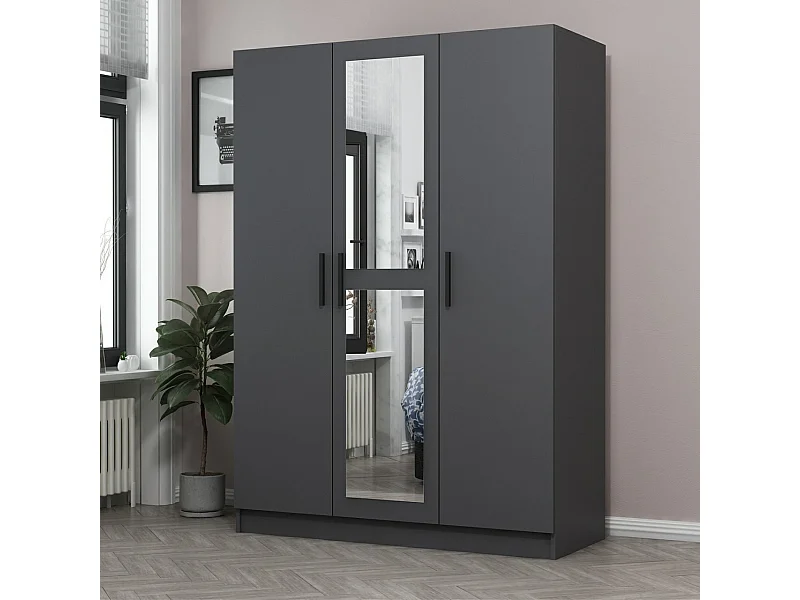 Armario Kale-2260 antracita 135x210x52 cm