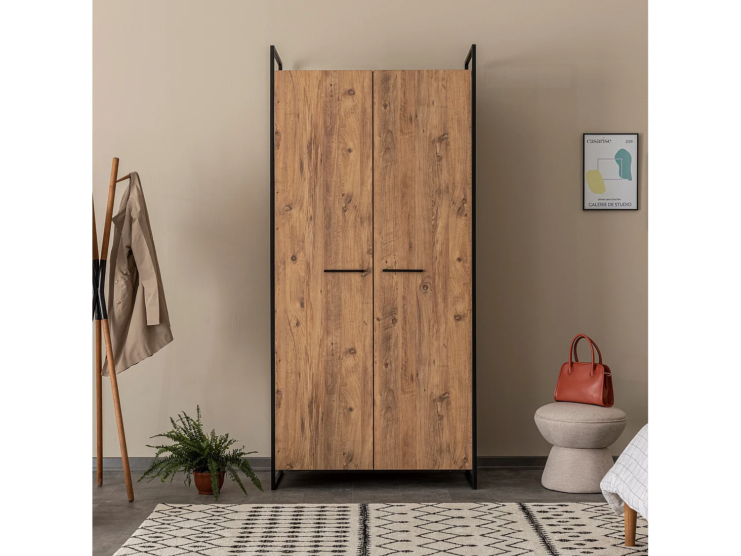 Armario Dynamic Takım-30 color pino atlántico 80x190x45 cm