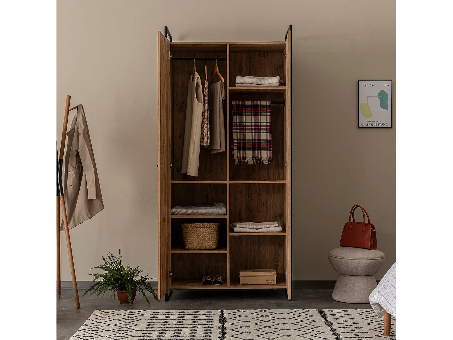 Armario Dynamic Takım-30 color pino atlántico 80x190x45 cm