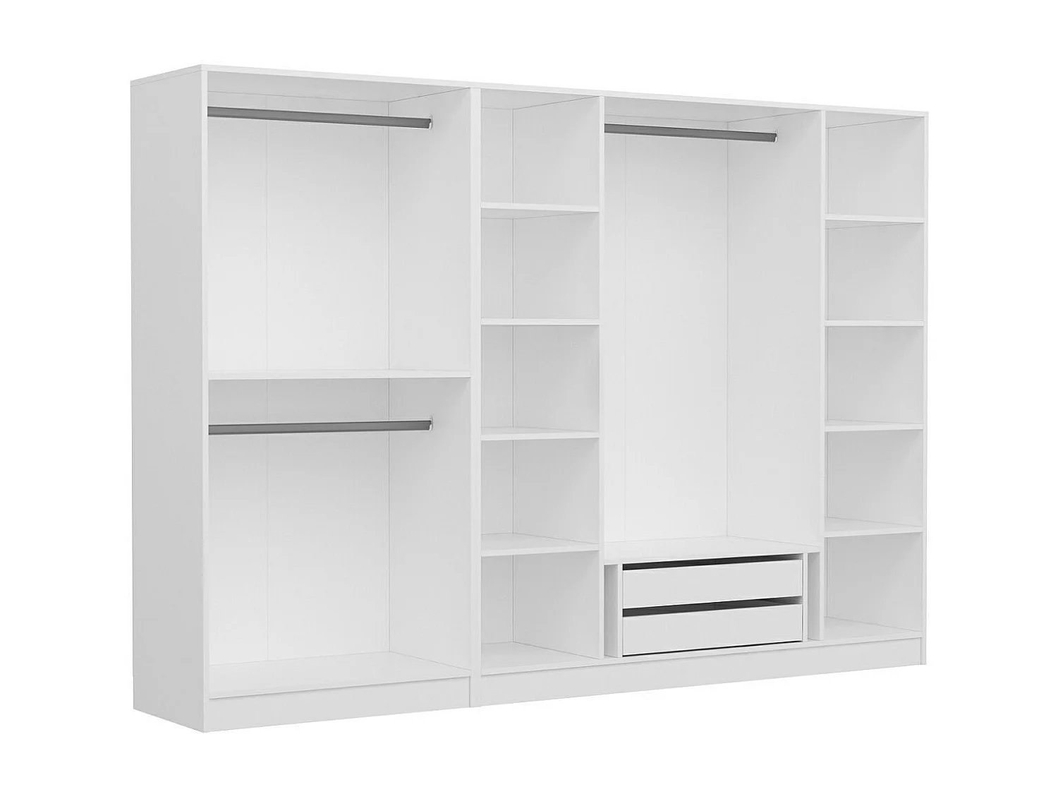 Armario Kale-3817 blanco 225x210x52 cm