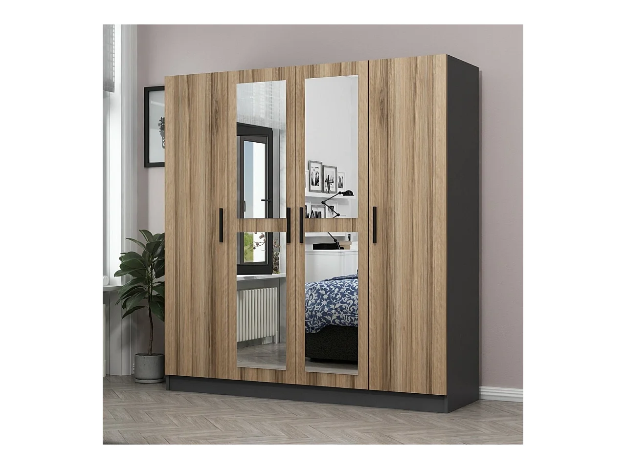 Armario Kale-5011 dore 180x190x52 cm