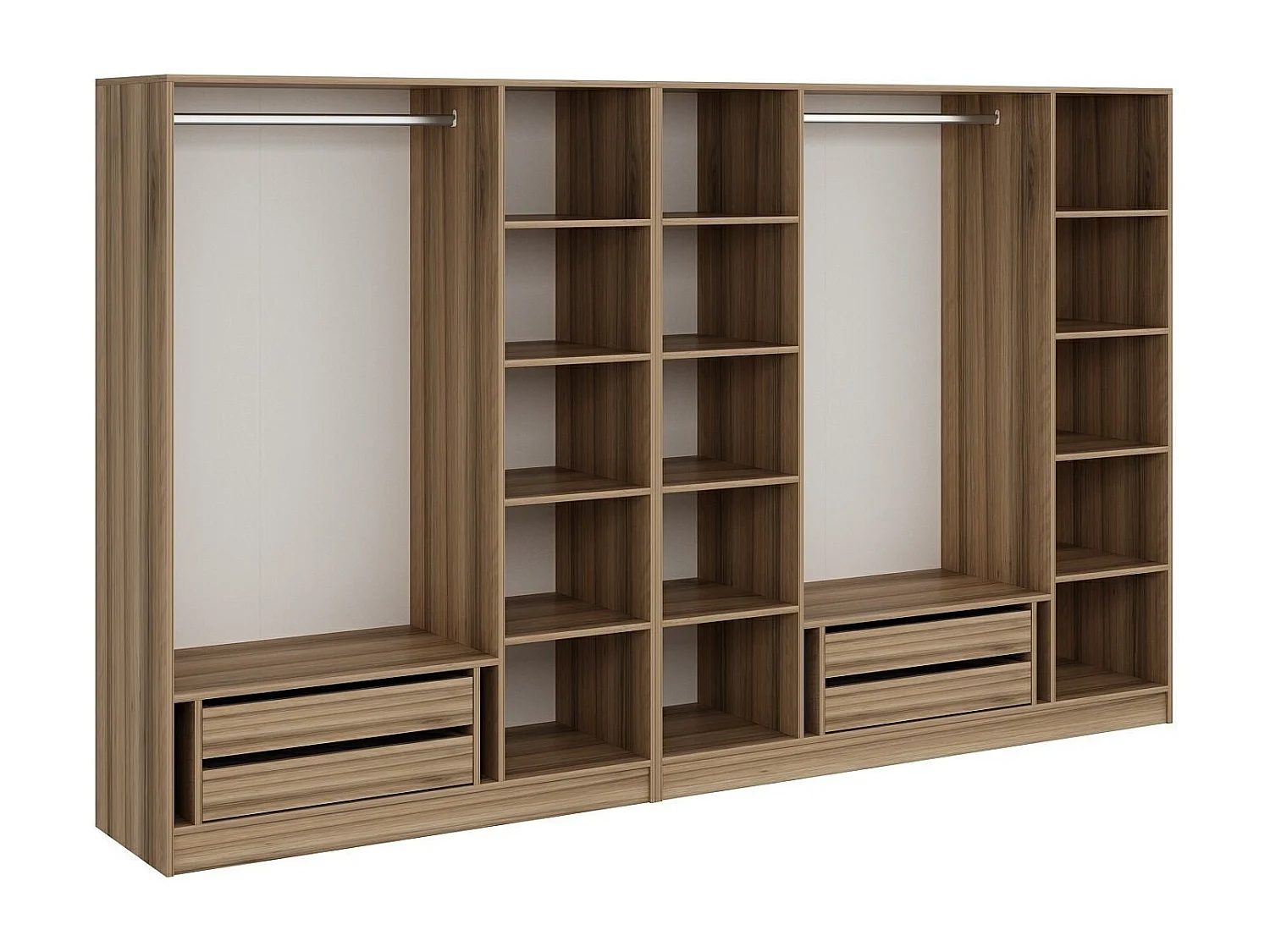 Guardaroba Kailua L156, Quercia, 190x315x52cm