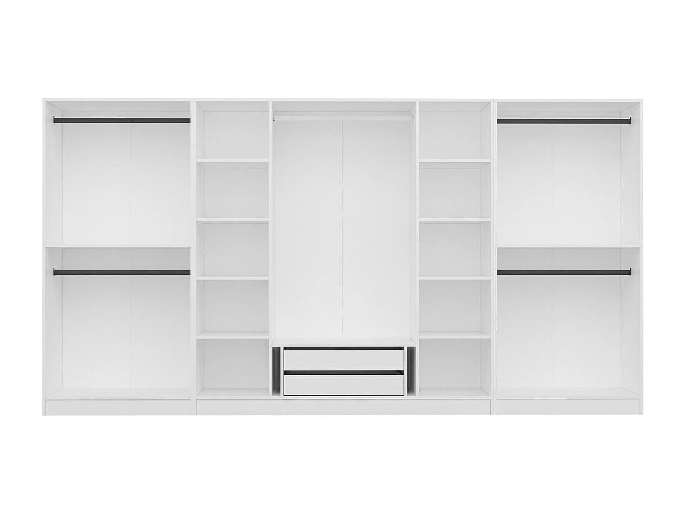 Armario Kale-4933 blanco 360x190x52 cm