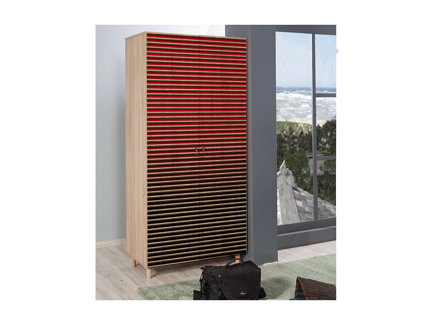 Armario Stil-221 sonoma color roble 90x192x52 cm