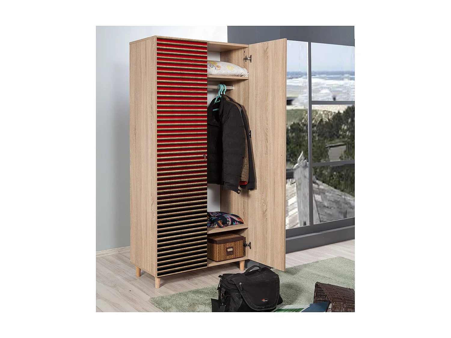 Armario Stil-221 sonoma color roble 90x192x52 cm