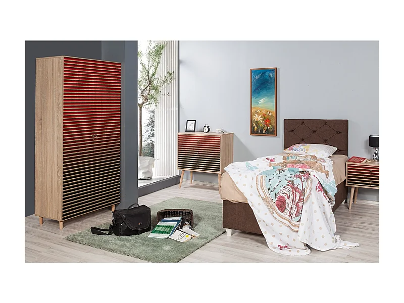 Armario Stil-221 sonoma color roble 90x192x52 cm