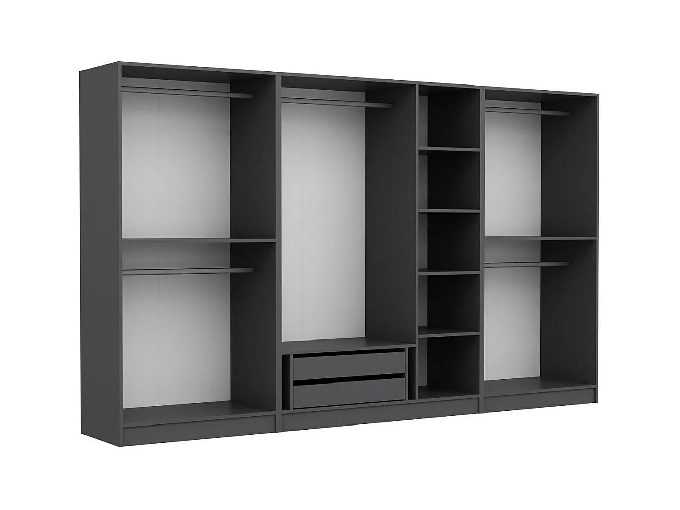 Armario Kale-4941 antracita 315x190x52 cm