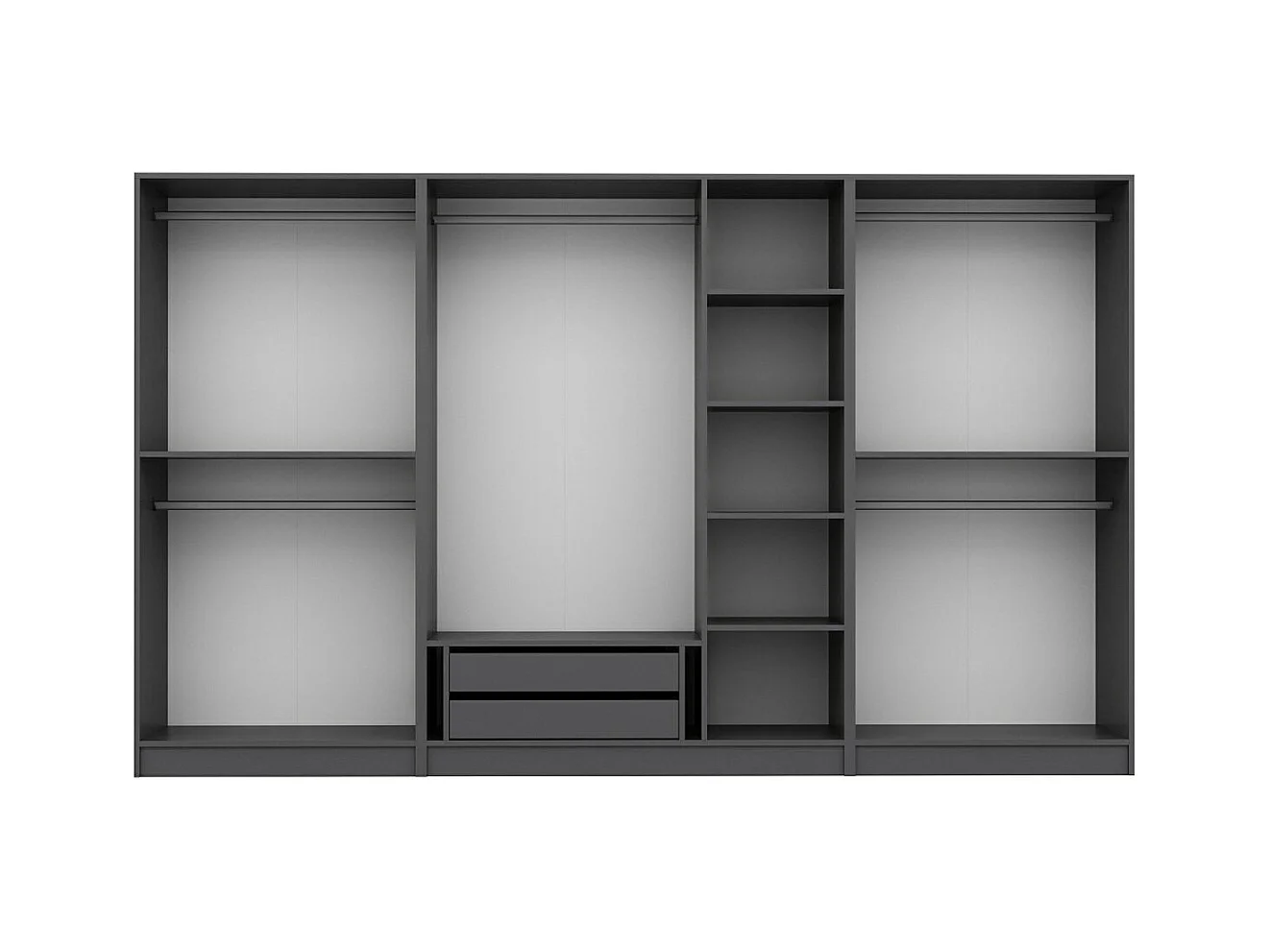 Armario Kale-4941 antracita 315x190x52 cm