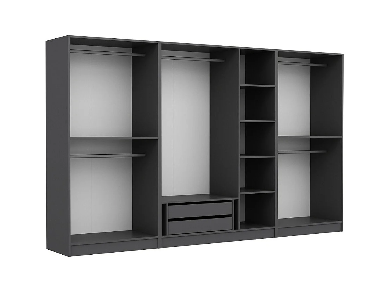 Armario Kale-4941 antracita 315x190x52 cm