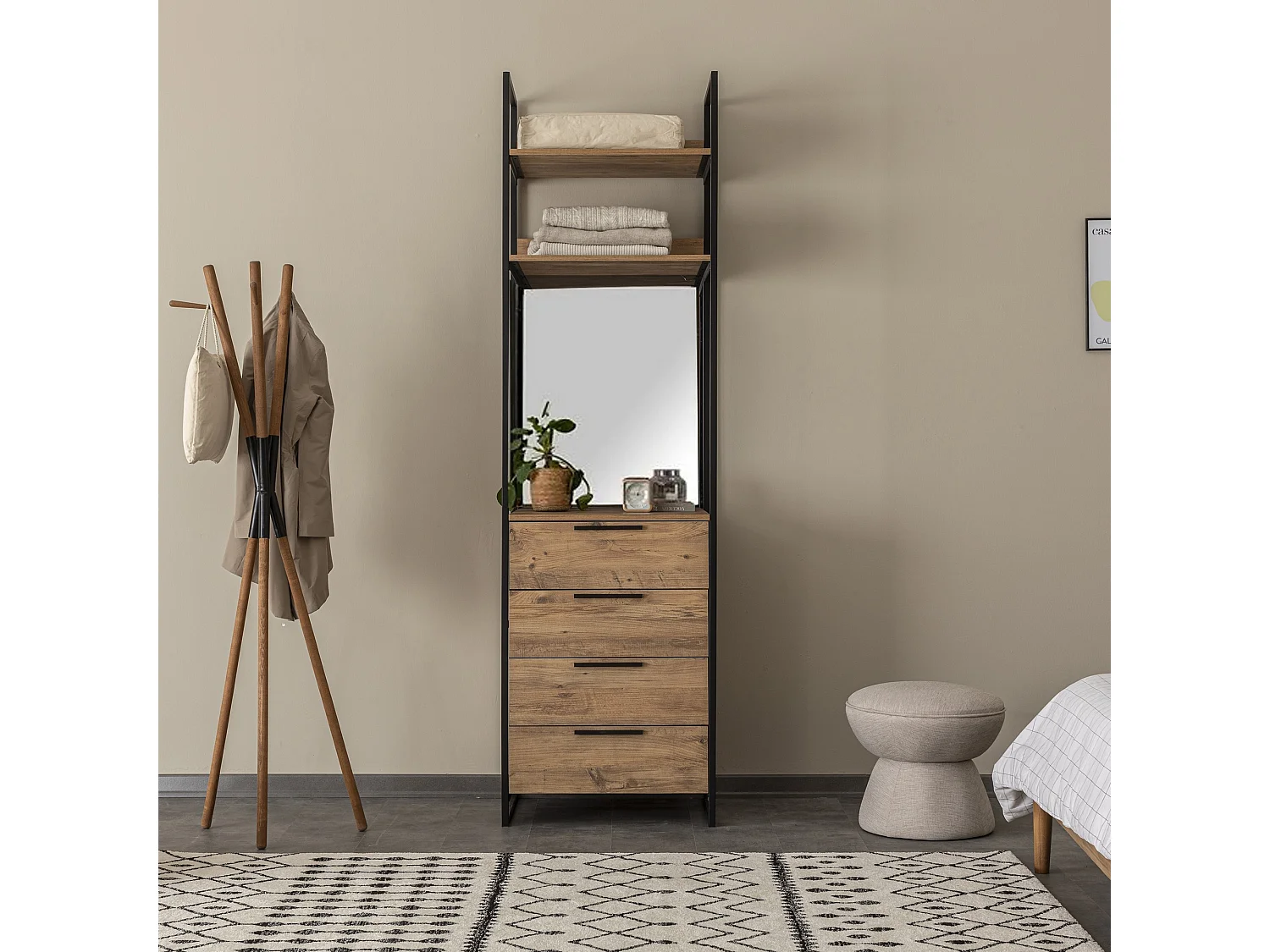 Armario Dynamic-51 color pino atlántico 192x225x52 cm