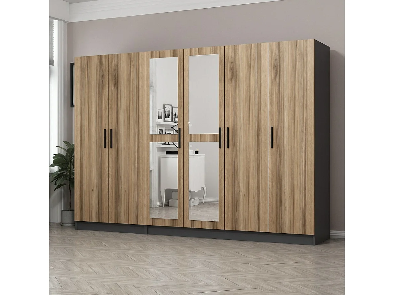 Armario Kale-5118 dore 225x210x52 cm