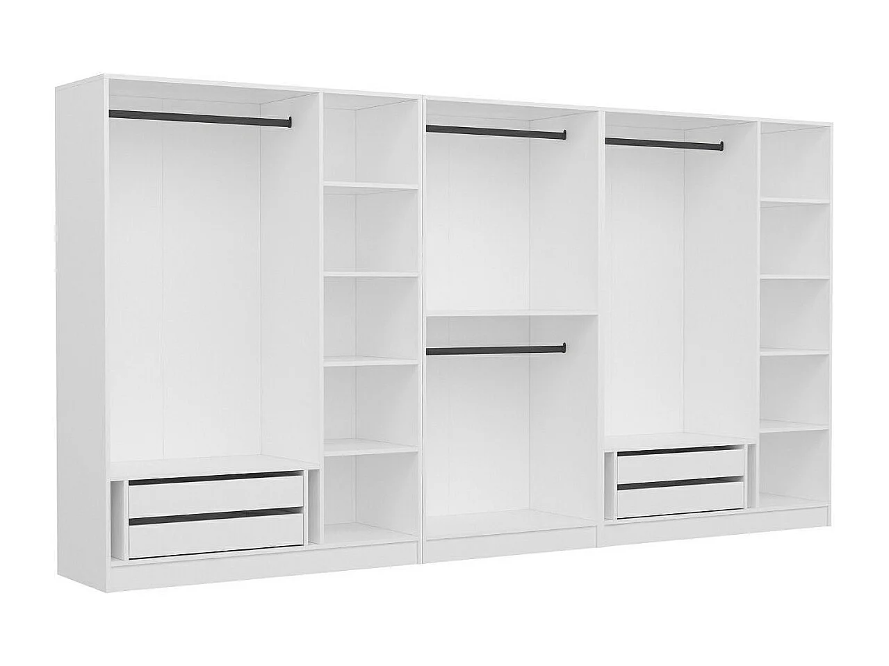 Armario Kale-4934 blanco 360x190x52 cm