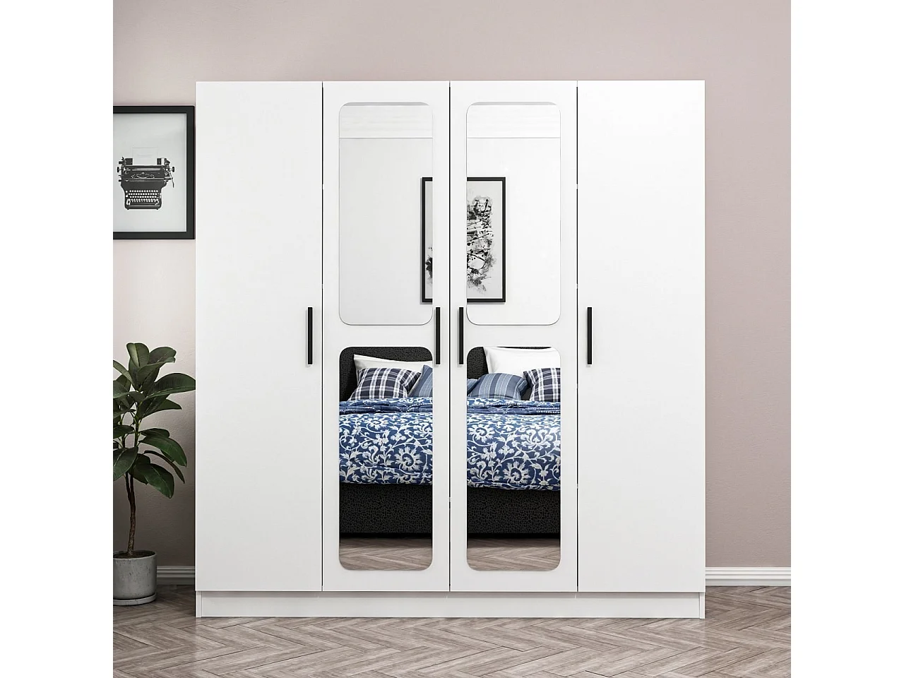 Armario Kale-2436 blanco 180x190x52 cm