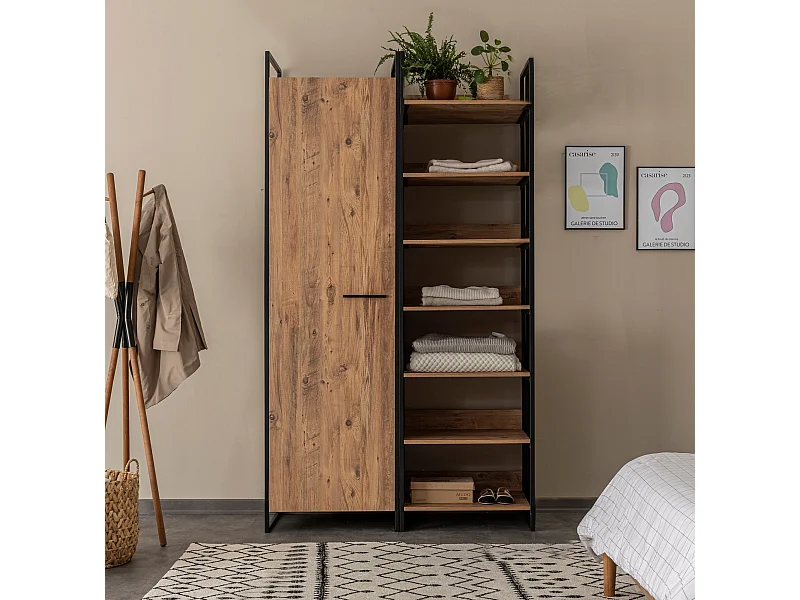 Armario Dynamic Takım-1 color pino atlántico 74.8x90.4x35.5 cm