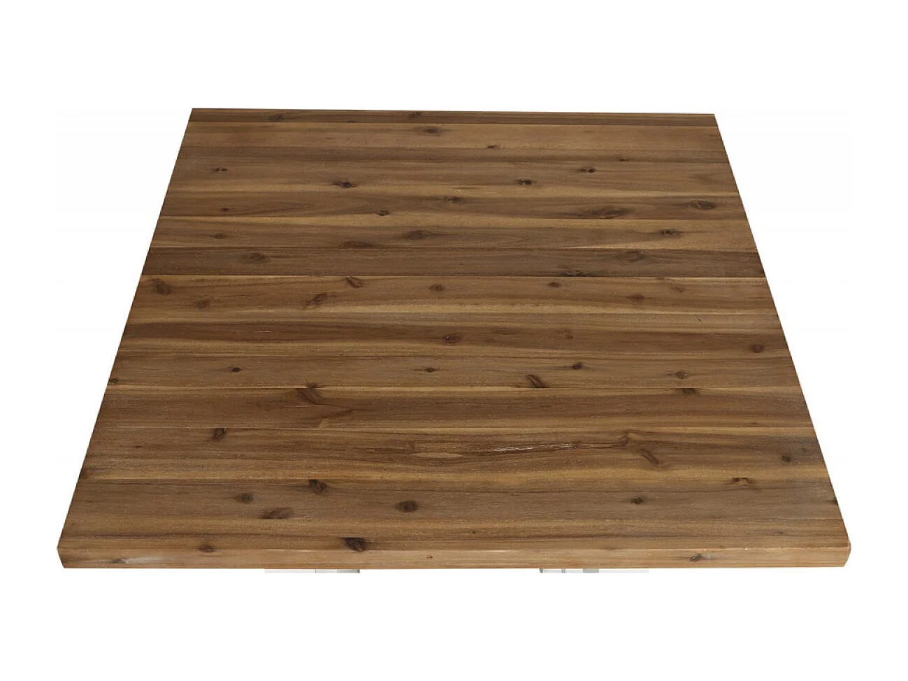 Table repas haute carrée Bois Blanc - Brocante Interior's