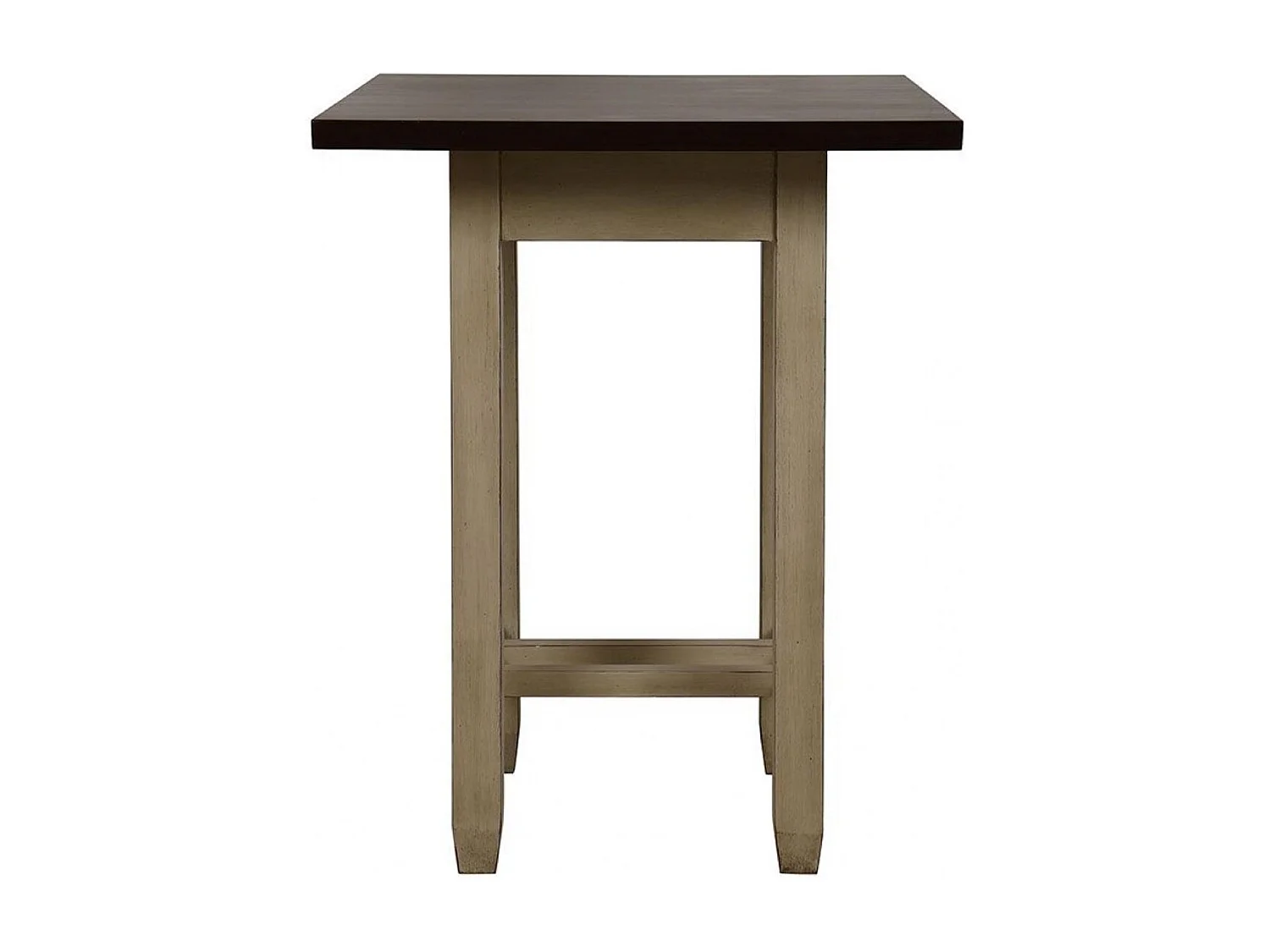 Table repas haute carrée Bois Beige - Brocante Interior's