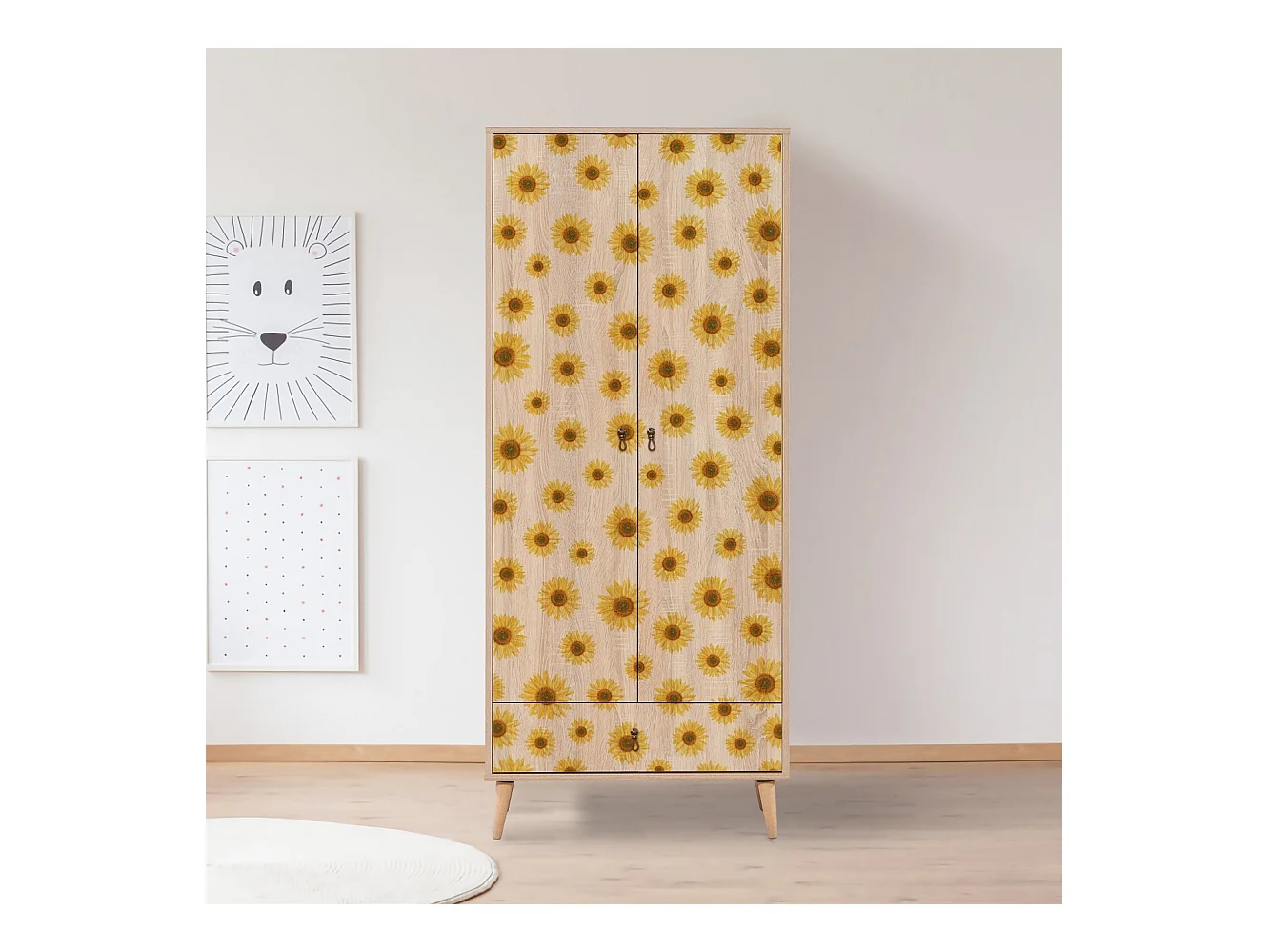 Armario City Seed multicolor 80x190x45 cm