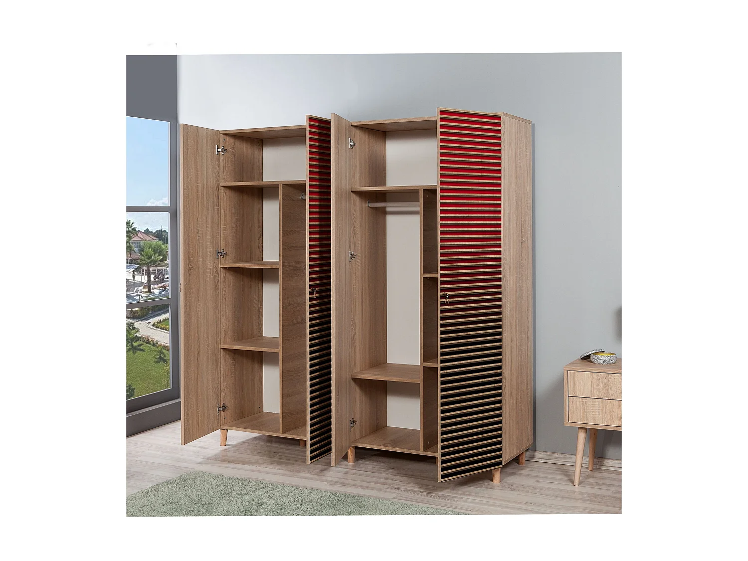 Armario İmaj-221 sonoma color roble 180x192x52 cm