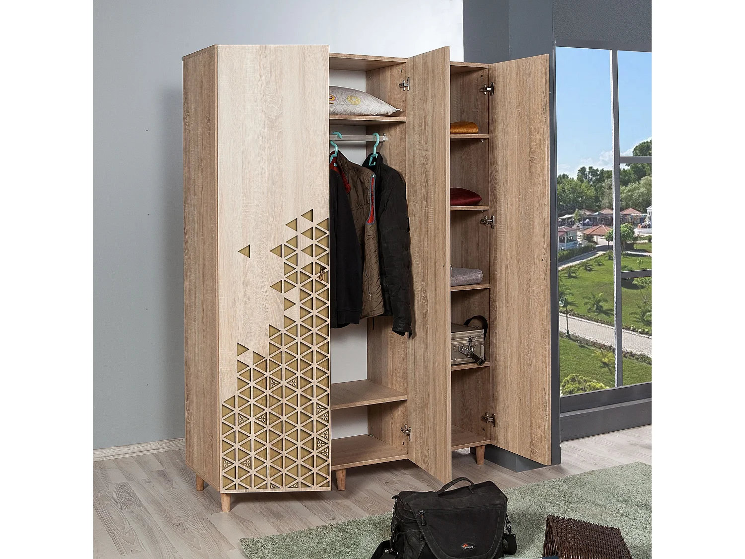 Armario MODE-120 sonoma color roble 50x138.6x29.6 cm