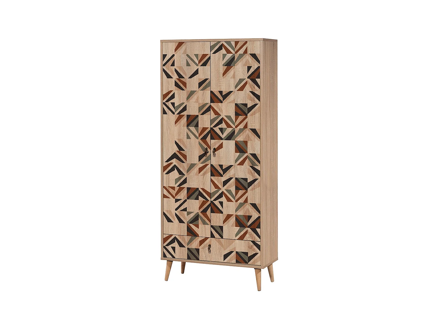 Armario City Triangle multicolor 80x190x45 cm