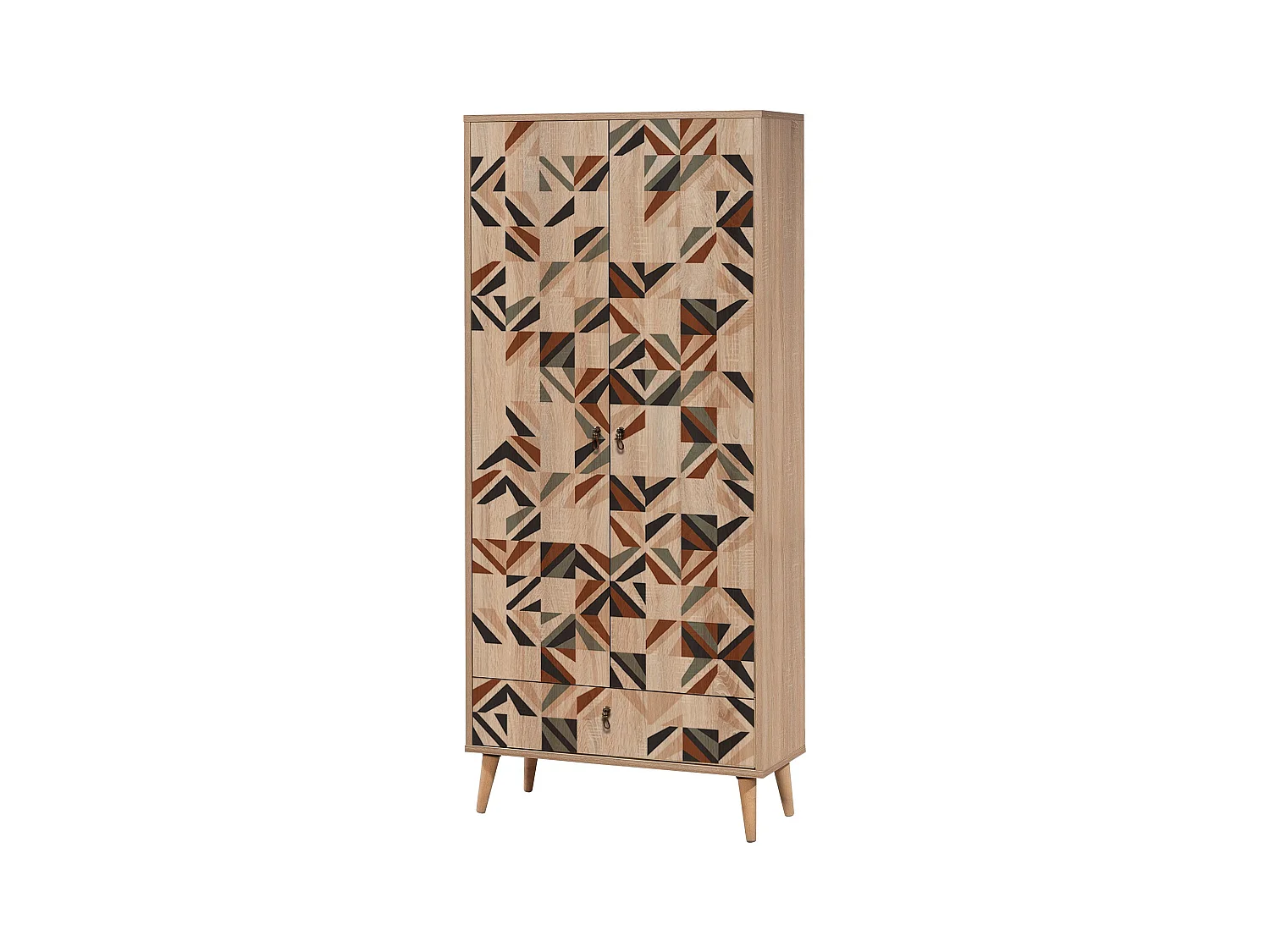 Armario City Triangle multicolor 80x190x45 cm