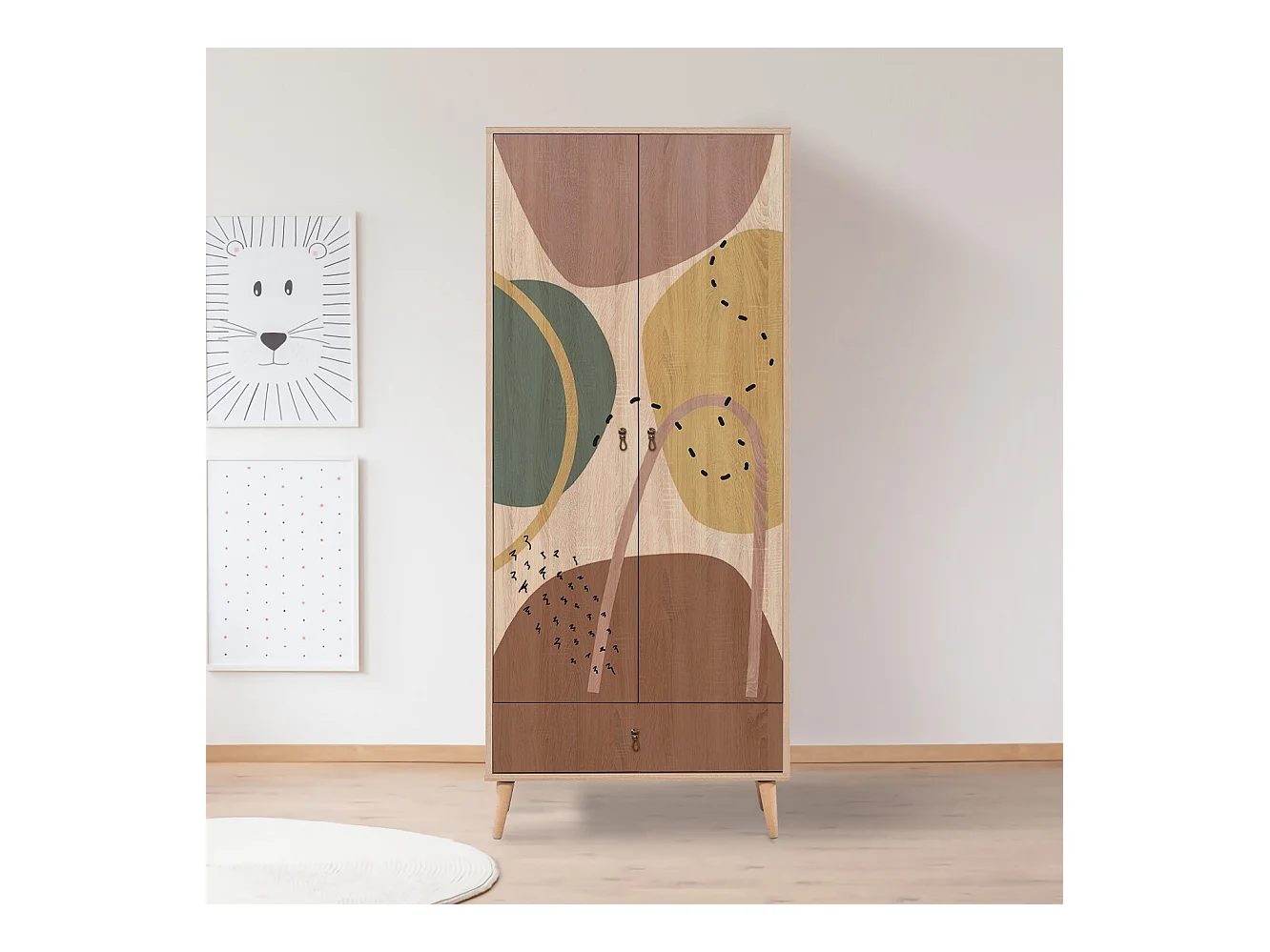 Armario City Form multicolor 80x190x45 cm