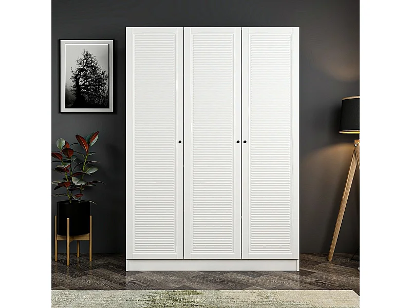 Armario Kale-2291 blanco 135x210x52 cm