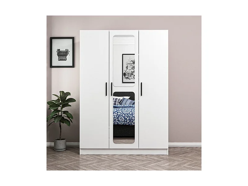 Armario Kale-2251 blanco 135x190x52 cm